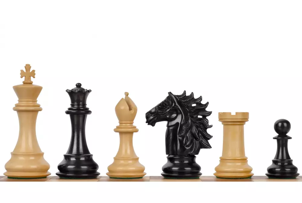 FIGURY SZACHOWE BAGGIO HEBANIZOWANE 4 CALE